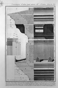 Pantheon, Plate XVII by Francesco Piranesi